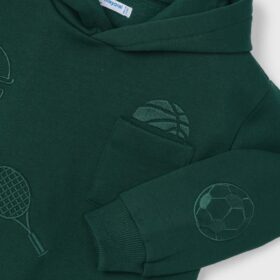 Sudadera bordados verde
