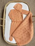 Conjunto hilo tres piezas Naranja y Toquilla