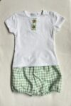 Conjunto Vichy verde