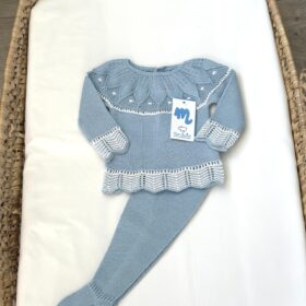Conjunto hilo con polaina Azul