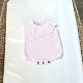 Conjunto hilo con cuello Rosa
